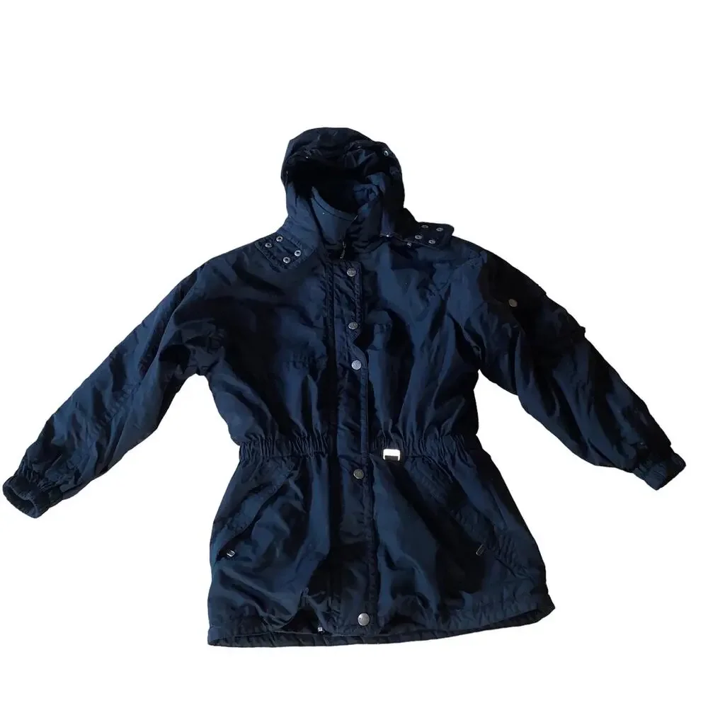 HEAD Skiwear winter skiing jacket coat puffer hooded black size 10